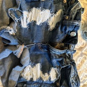 American eagle jean shorts